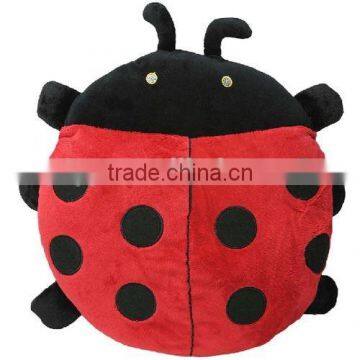 stuffed plush ladybug hand warmer toy back cushion throw pillow