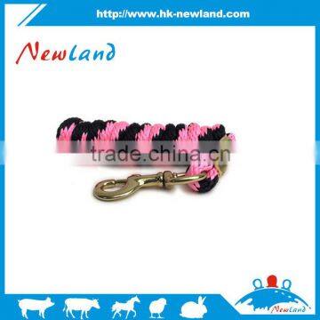 NL1453 hot sales new type equestrian 2m pink black horse lead rope