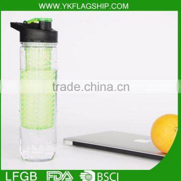 Sport portable water bottle joyshaker with filter, bpa free fruit infuser water bottle,water bottle joyshaker supplier