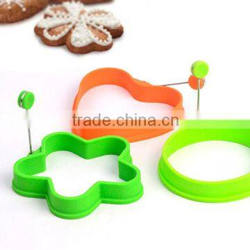 3pc Food Grade Silicone Fried Egg Mould Ring For Kitchen Egg Tools
