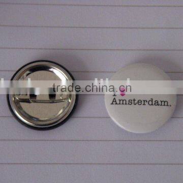 custom button badge, pin badge with logo