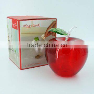 Decorative Red Apple Coin Box Piggy Banks for Sale