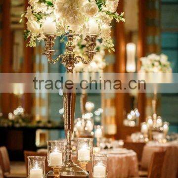 Crystal Candelabra Centerpieces for Wedding Table photo-4