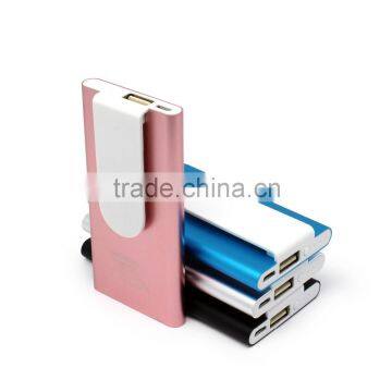 Slim 3000mAh Power Bank, Portable Power Bank 3000mAh, Colorful Mobile Power Bank for Christmas gifts