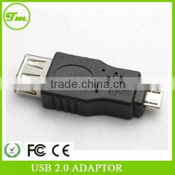 USB A 2.0 female to Micro USB B male Connector Adapter Coupler