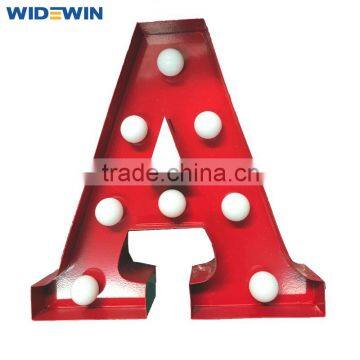 electronic illuminated letter bulb sign / light box sign letters