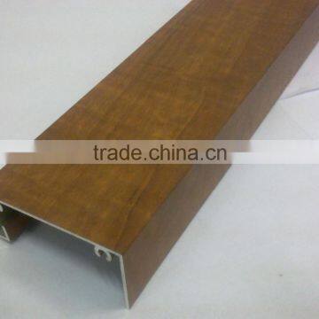 new wood color-powder coat aluminum extrusions