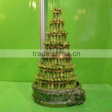 5 Layered Tower Lucky Bamboo Air Bonsai Tree Dracaena Sanderiana Indoor Ornamental Aquatic Water Plants photo-5