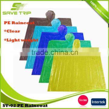 10 Years Manufacturer Experience Factory Supply Waterproof Disposable Transparent Plastic Rainwear photo-4