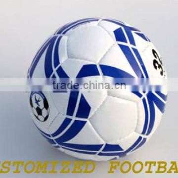 2016 custom logo TPU leather laminated promotional training footballs