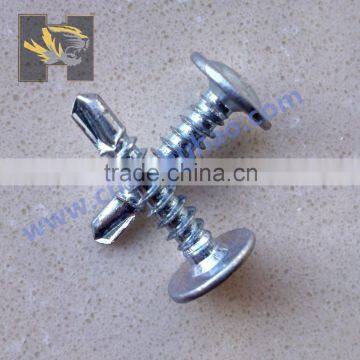 8x3/4'' white /black wafer head self drilling screw