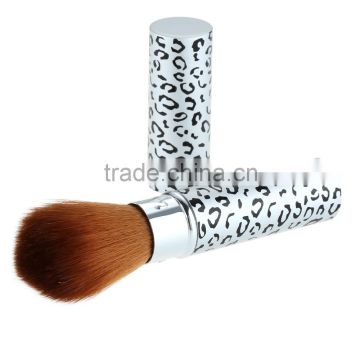 Soft Cheek Cosmetic Powder Foundation Brush Leopard Print Retractable Makeup Brush Blush Brush