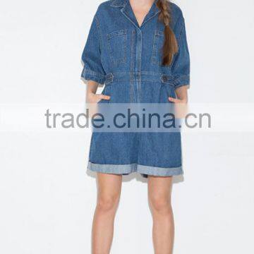 Women's Jeans Jumpsuits Short Sleeve With Chest Pocket Jumpsuits Rompers photo-5