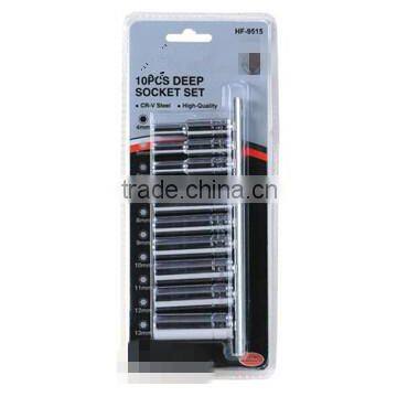 9pcs 1/4''DR.Deep Socket set