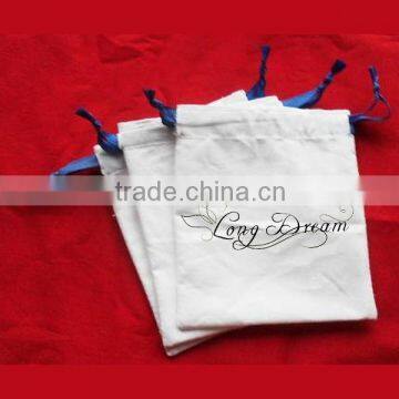 drawstring bag cotton with letter