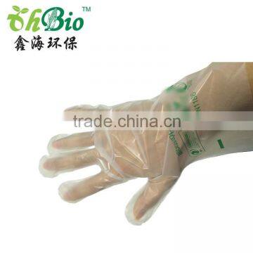 eco friendly products biodegradable compostable plastic disposable transparent gloves