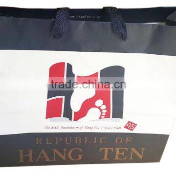 Professional full color logo print custom paper bag