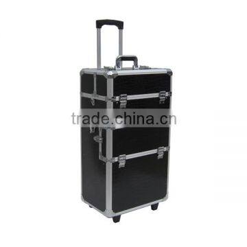 HX-CT014,heavy duty aluminum tool pink aluminum makeup case hairdresser tool case,aluminum barber tool boxes