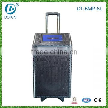 Professional powered bass CD player with trolley wireless speaker