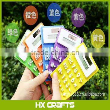 Soft Silicone 8 Digits LCD Display Electronic Calculator