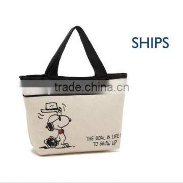 Cute new design Canvas Cotton Lunch Bag Tote Handbag Diaper Shopping bag