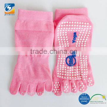 GSY-03 High quality colored five toe yoga socks wholesale