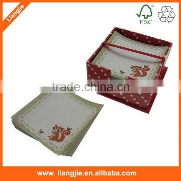 Hot customed design loose sheets note pad in perfect carton box