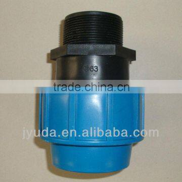 HDPE pipe compression fittings/Male thread adaptor