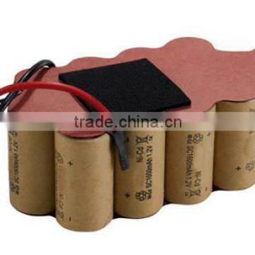 Rechargeable ni cd SC 1600mah 19.2v battery for vacuum cleaner