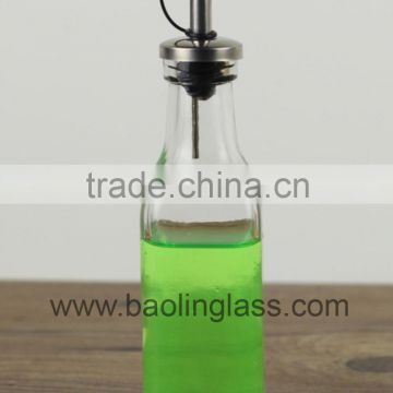 250ml olive oil glass bottle with nozzle