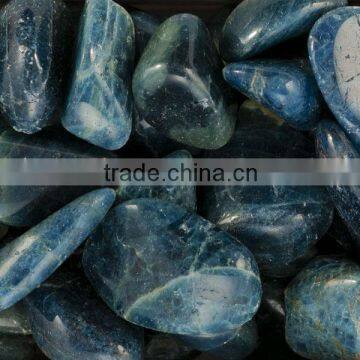 Tumbled stone,Apatite-blue