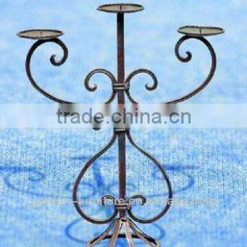 Cheap Wrought Iron Candle Holder Floor Standing Metal Tea Light Centerpieces Candlestick