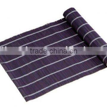 purple no bordure white line bamboo placemat