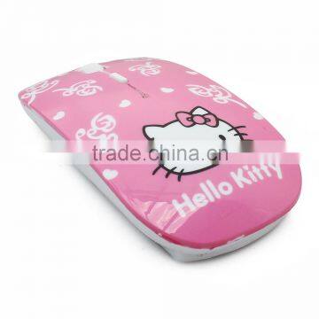 Utra Thin Pink 2.4Ghz New Optical Usa Practice Mouse photo-3