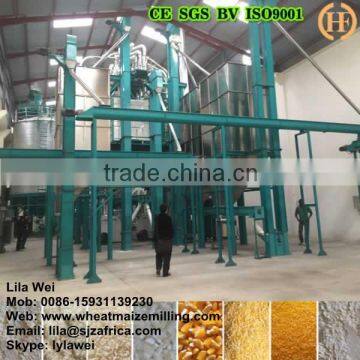 Zambia for sale 150T/24H maize flour milling mchine