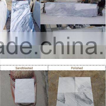 Cloud grey marble stone tile and slab