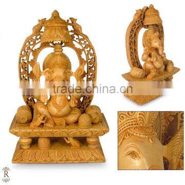 Handmade Handicraft Statue Murti Sculpture Artisan India Indian Hindu God Ganesha Ganpati