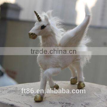 Animated Toy Miniature Fairy Garden Wings Plush Horse