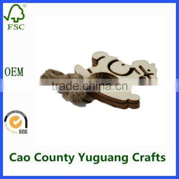 Laser Cut Decorative Handmade Wooden Christmas Crafts Wholesale photo-2