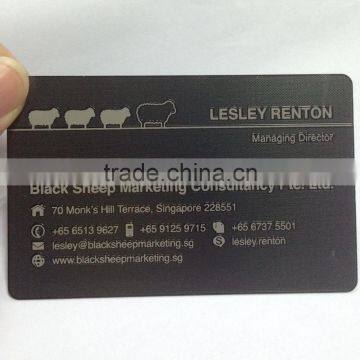 Cheap Price Metal Black Business Card With CMYK Printing photo-4