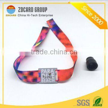 High Quality NFC RFID Woven Fabric Wristband