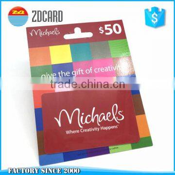 Popular business gift promotional card with offset printing backer/holder