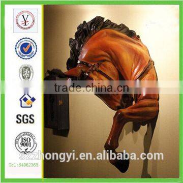 factory custom-made high quality resin horse head figurine