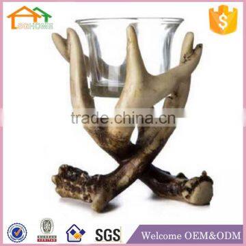 Factory Custom made best home decoration gift polyresin resin camel candle holder