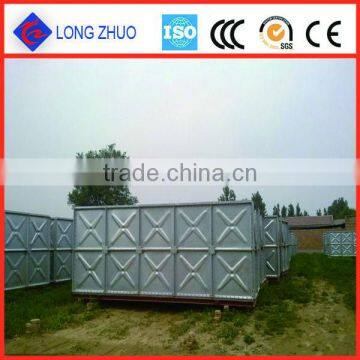 100 cubic meters galvanized water tanks/professional galvanized steel water tank/galvanized steel square water tank