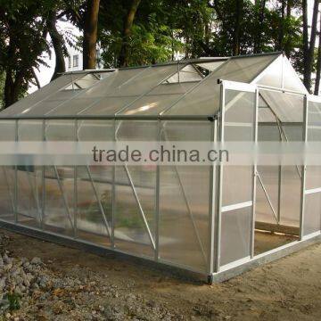 6mm PC Sheet Garden Greenhouse with Strong Aluminium Frame