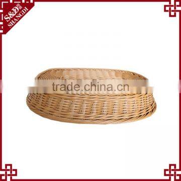 PE Rattan Handmade Weaving Customized Oval Shape for Supermarket Storage Plastic Fruit Basket photo-5