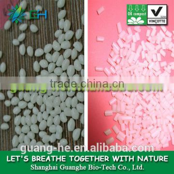 GH401-100% biodegradable bioplastic pla raw material granule for injection molding