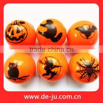 Orange Rubber Cheap Halloween Printing Bouncy Ball