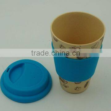 100% natural bamboo cup,Bamboo Fiber to-go Coffee Cup with FDA and LFGB certificate